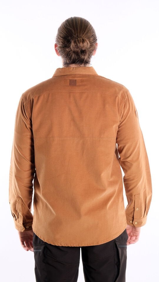 Utopeak Apolyont Kadife Erkek Gömlek Camel