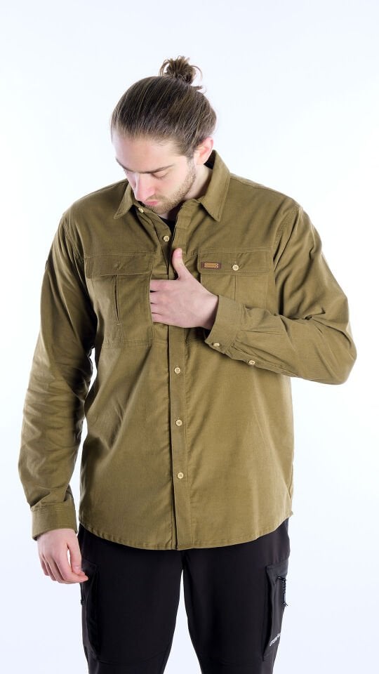 Utopeak Apolyont Kadife Erkek Gömlek Oil