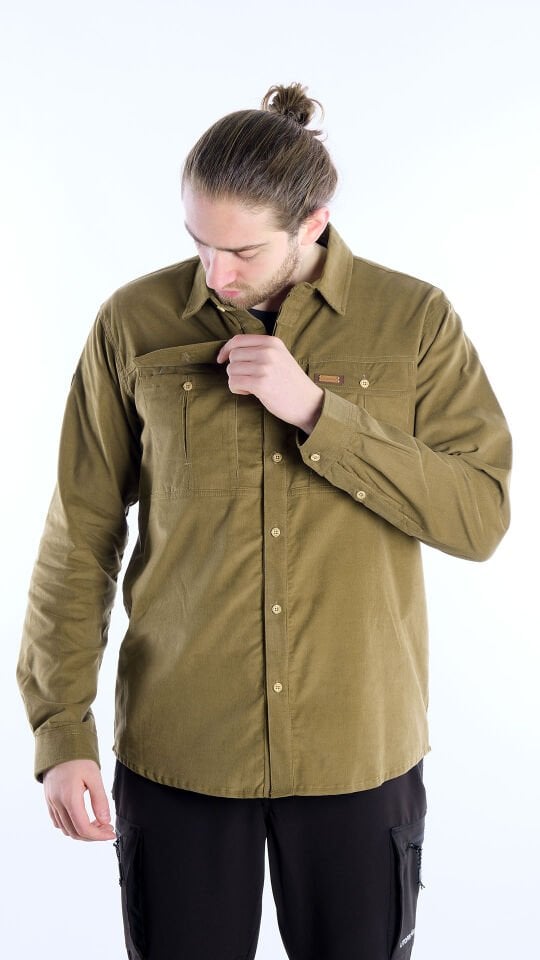 Utopeak Apolyont Kadife Erkek Gömlek Oil