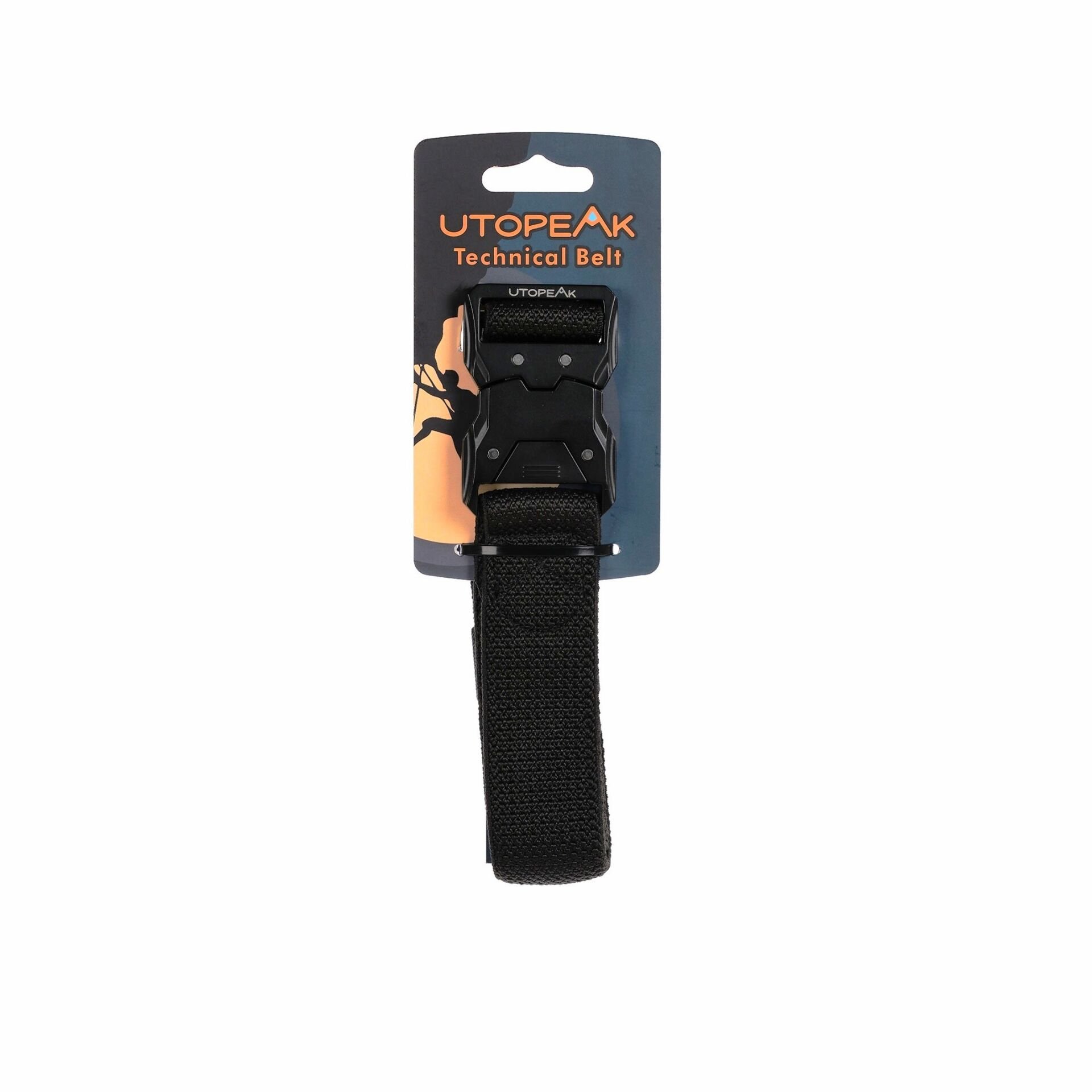 Utopeak Bushcraft Elastik Siyah Kemer