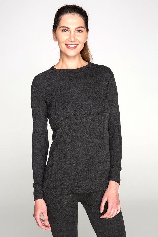 Thermoform Soft Unisex Uzun Kol Fanila Antrasit