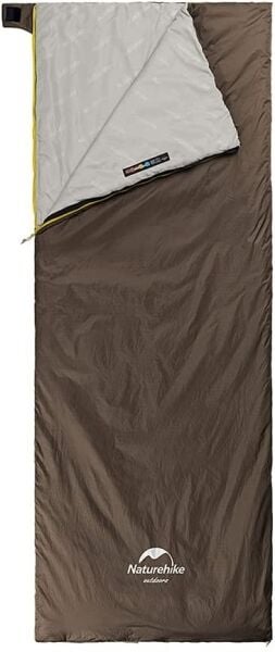 Naturehike Tek Kişilik Uyku Tulumu - Kahve 15/-3 C