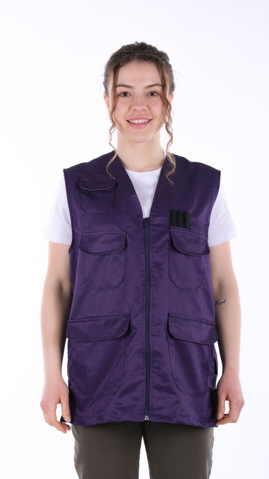 Utopeak Özel Tasarım Kadın Yelek Mor