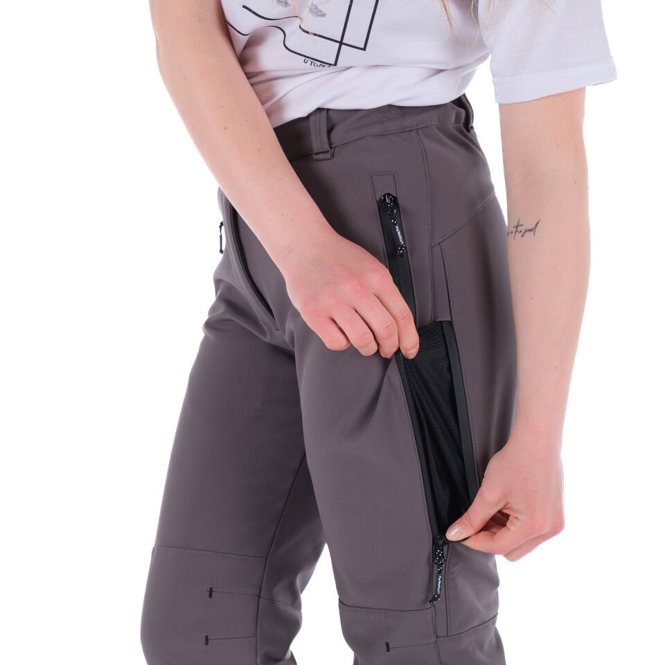 Utopeak Softshell Kadın Pantolon - Füme