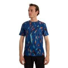 Utopeak Kamuflaj  T-shirt / Turuncu-Turkuaz