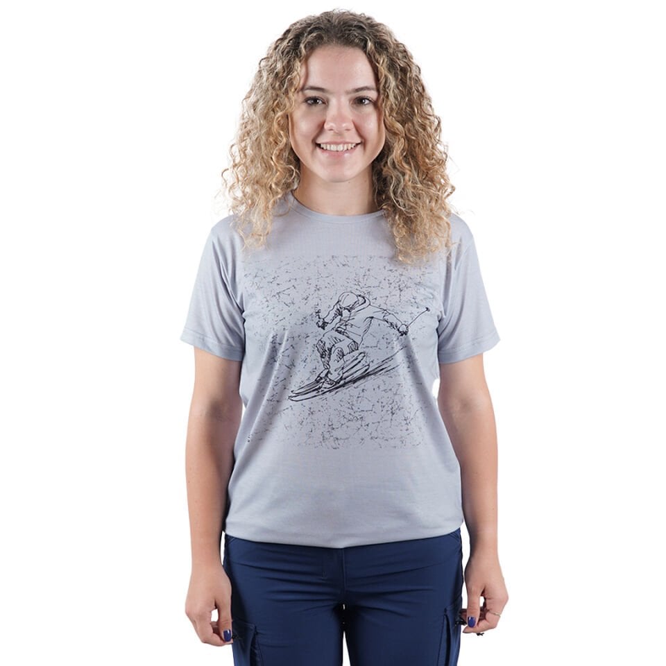 Utopeak Kayakçı Gri T-shirt