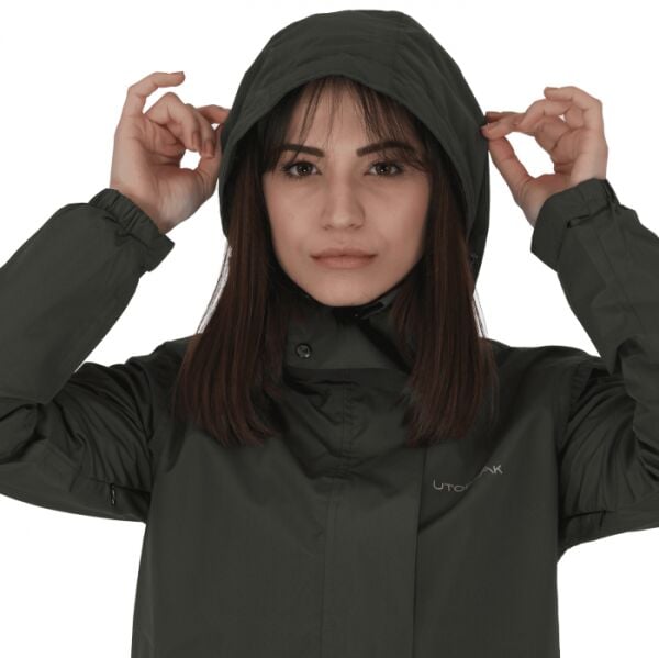 Utopeak Quest Su Geçirmez Kadın Ceket - Haki