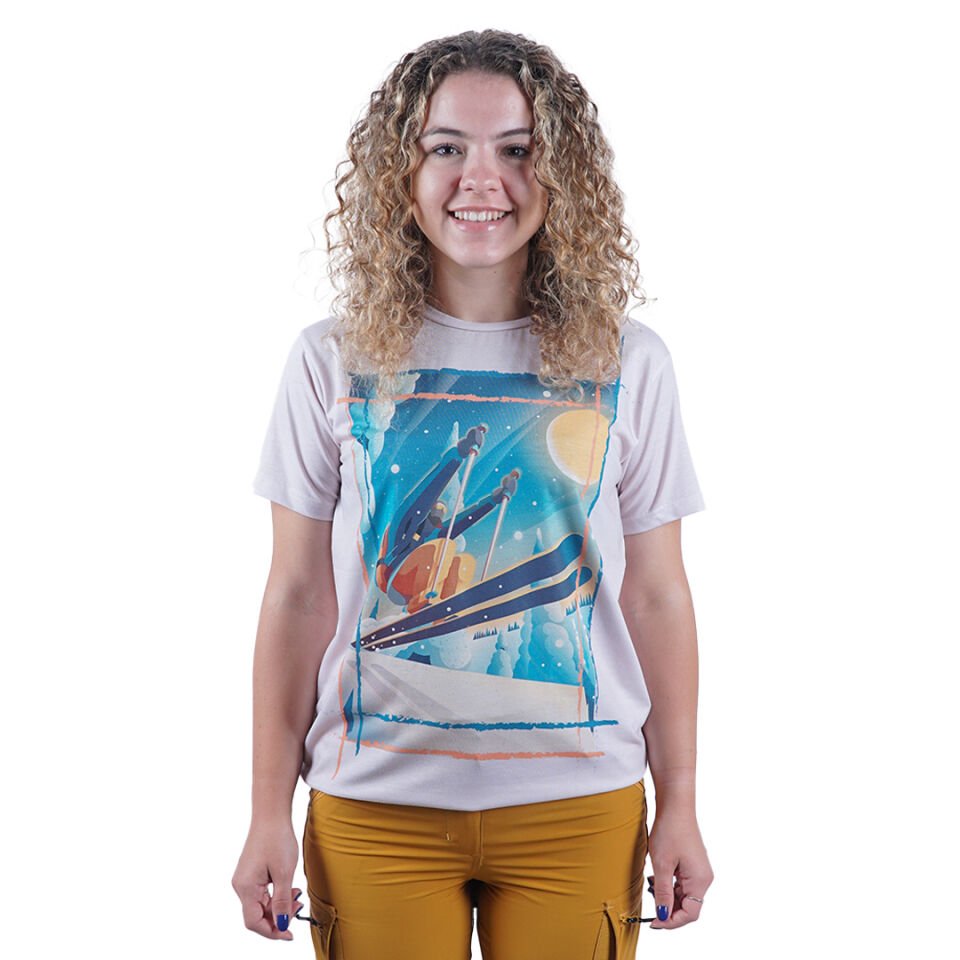 Utopeak Kayakçı Bej T-shirt