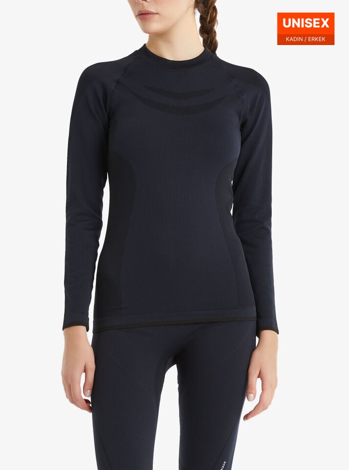 BlackSpade Unisex Termal Üst İçlik 2. Seviye Siyah
