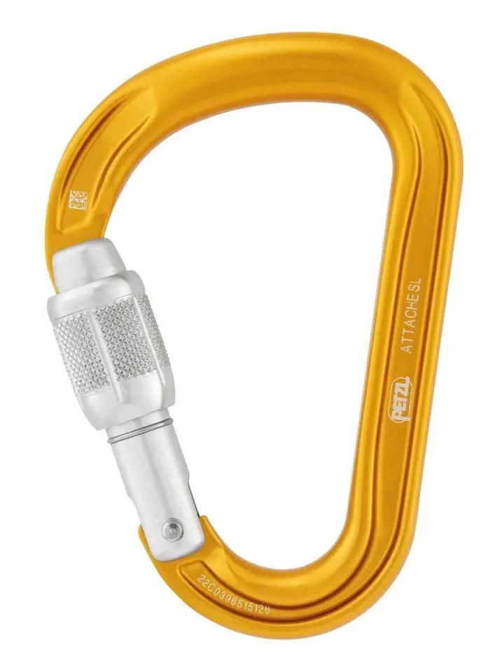 PETZL ATTACHE Alüminyum Karabina-M38A Secrew Locl