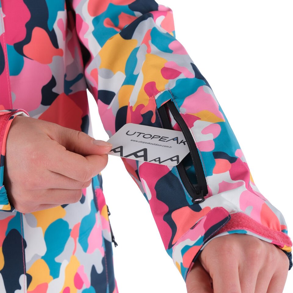 Utopeak PRO Kamuflaj Su Geçirmez Kadın Ceket