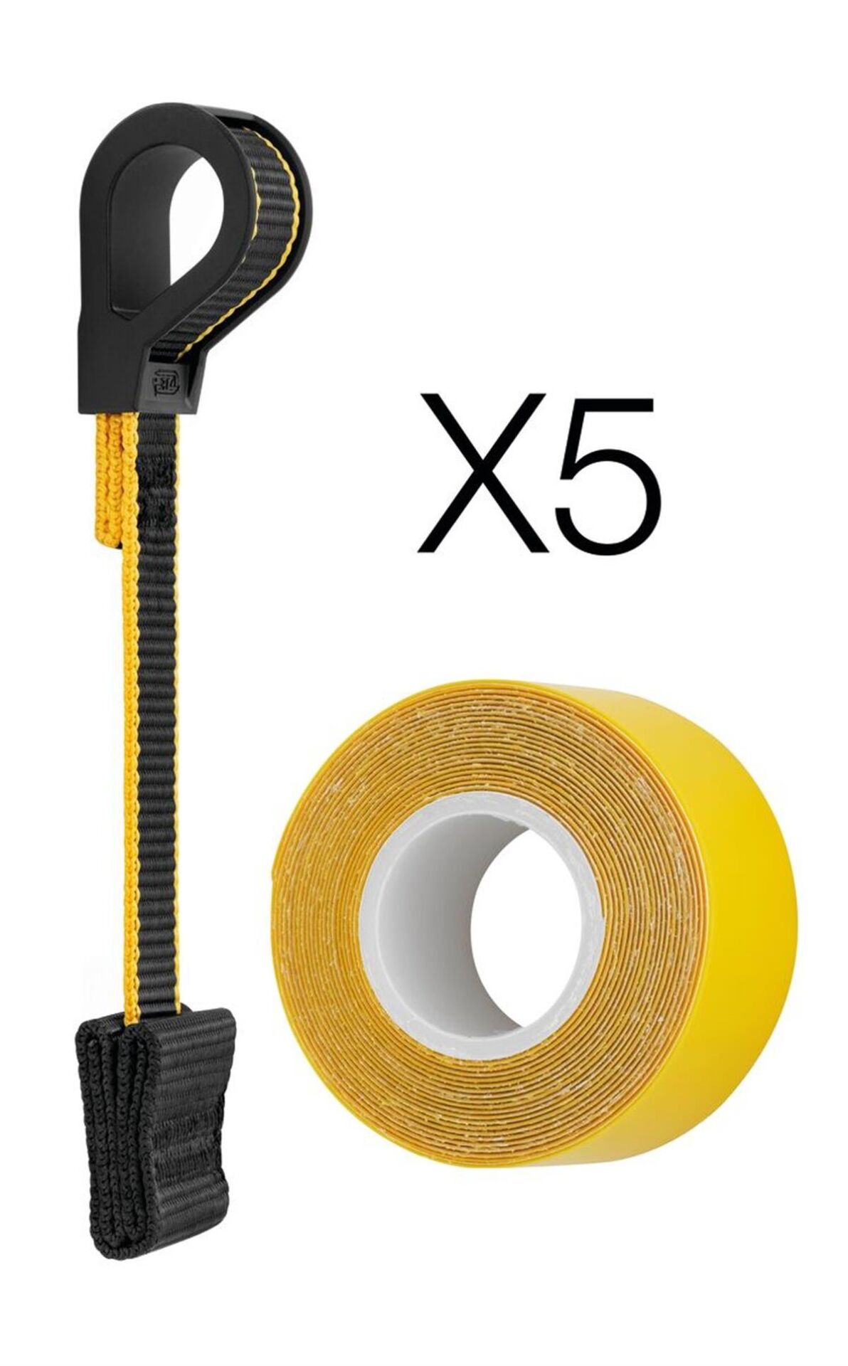 PETZL TOOLINK S Malzeme Askısı ve TOOLTAPE Yapıştırıcı (5'li paket)