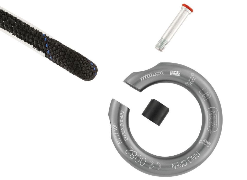 PETZL RING OPEN Bağlantı Halkası (Gri)