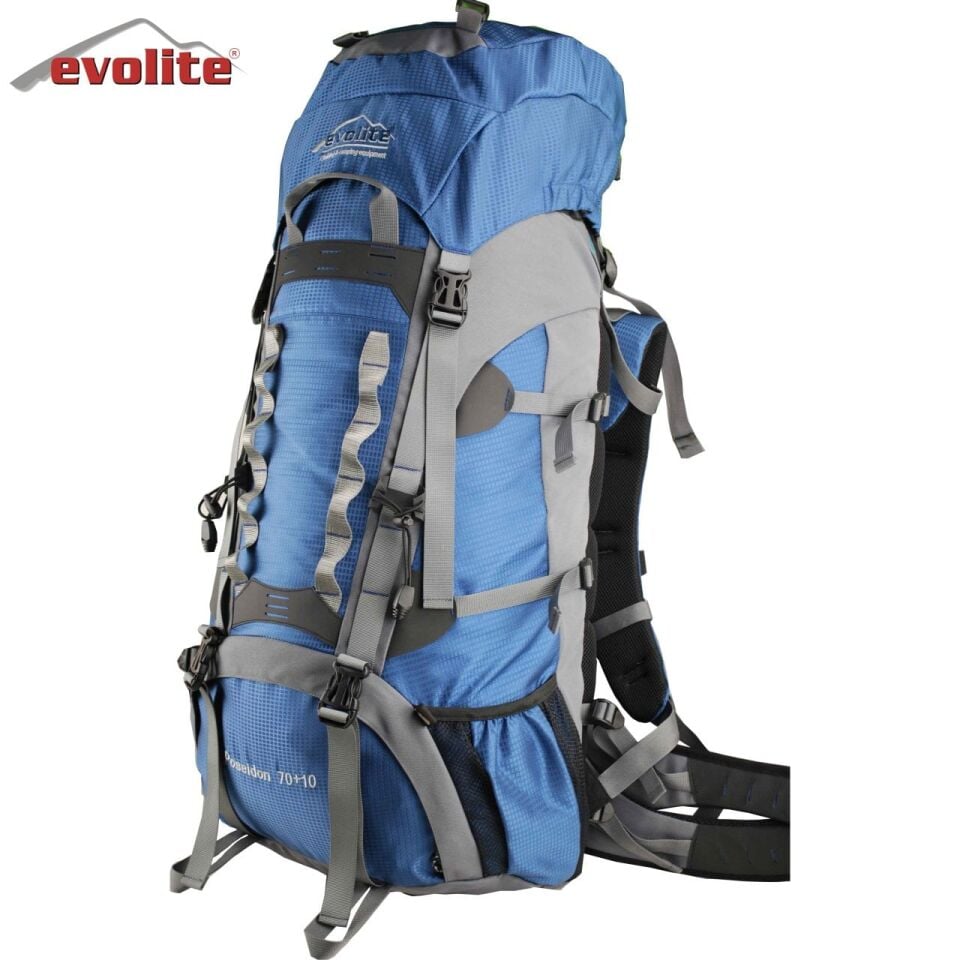 Evolite Poseidon 70+10 L Sırt Çantası Mavi/Gri