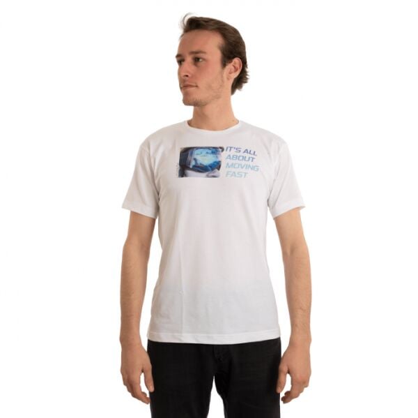 Utopeak Kayaklı Google T-shirt / Beyaz