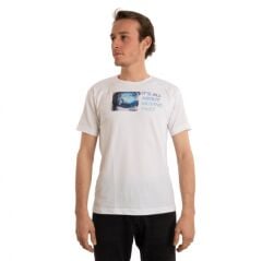 Utopeak Kayaklı Google T-shirt / Beyaz