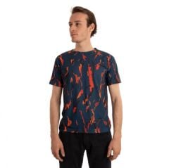 Utopeak Kamuflaj T-shirt / Lacivert-Kırmızı L