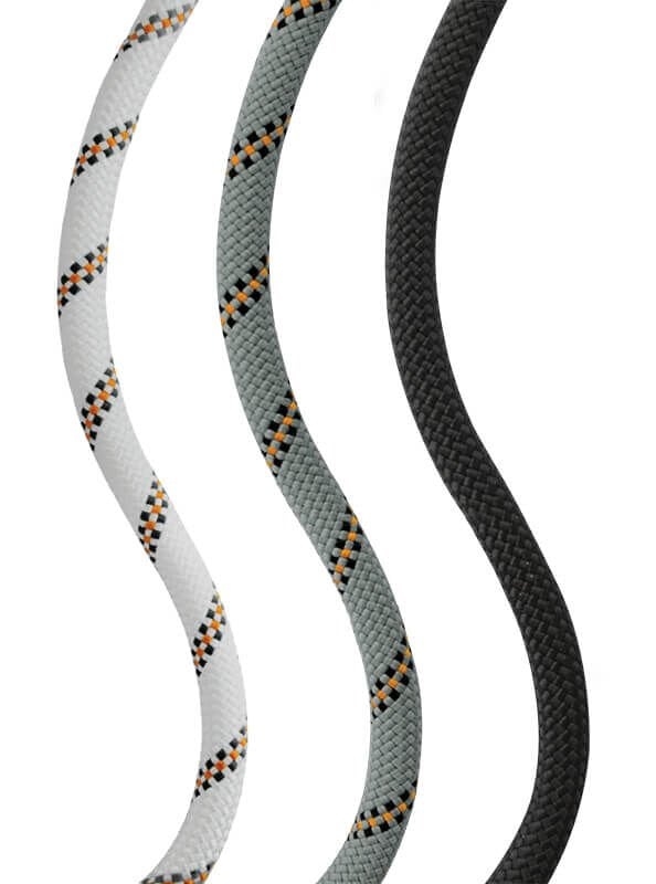 Kaya Safety Lupa Statik Halat 11mm Metre Beyaz-Siyah / Turuncu