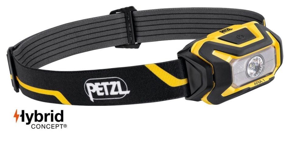 Petzl Aria 1 Kafa Feneri (350 lümen) (Siyah/Sarı)