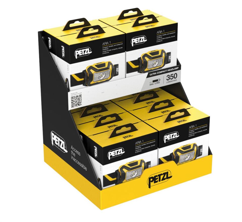 Petzl Aria 1 Kafa Feneri (350 lümen) (Siyah/Sarı)