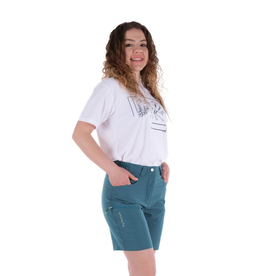 Utopeak Likya Kadın Şort - Petrol