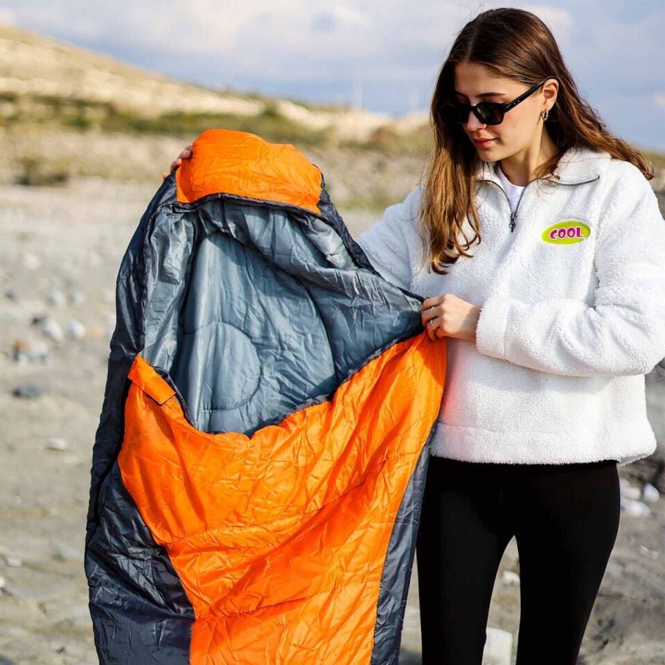 FreeCamp Trekker Mummy Uyku Tulumu-Turuncu