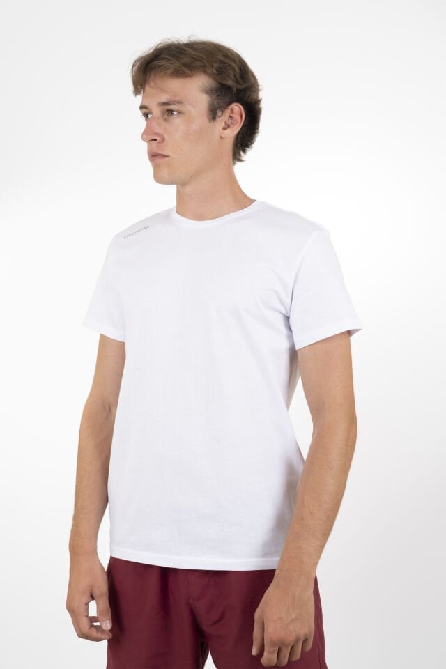 Utopeak Basic Unisex Penye T-Shirt - Beyaz
