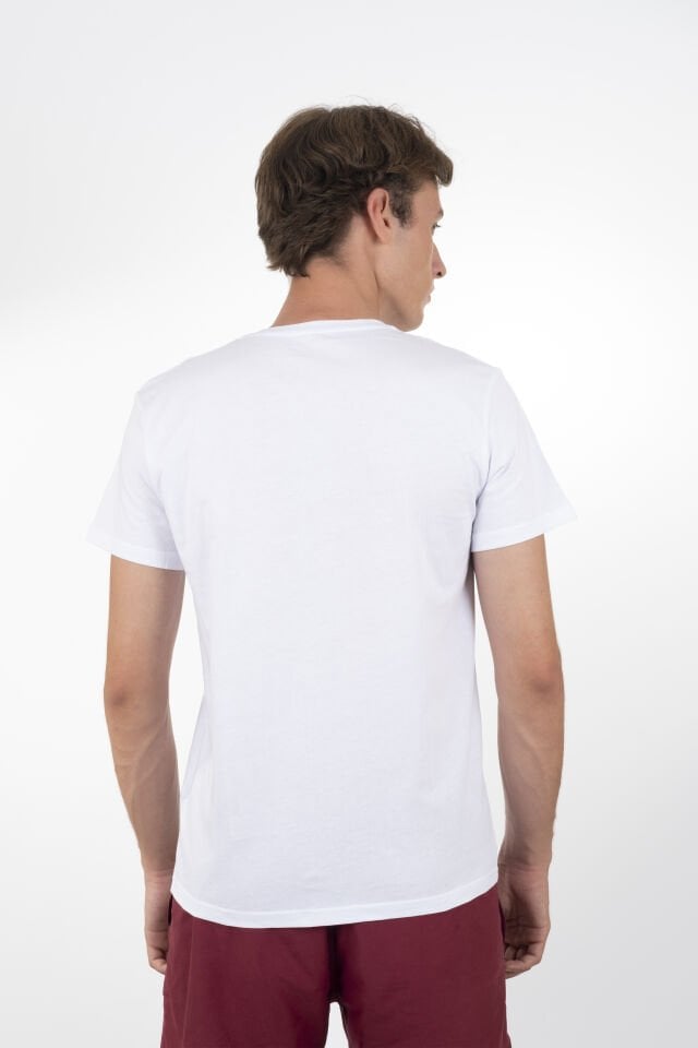 Utopeak Basic Unisex Penye T-Shirt - Beyaz