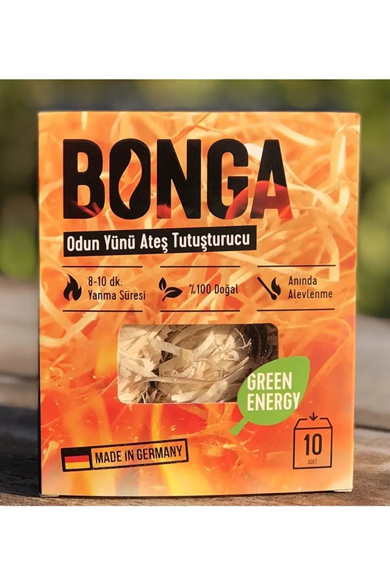 Bonga Odun Yünü Ateş Tutuşturucu 10lu