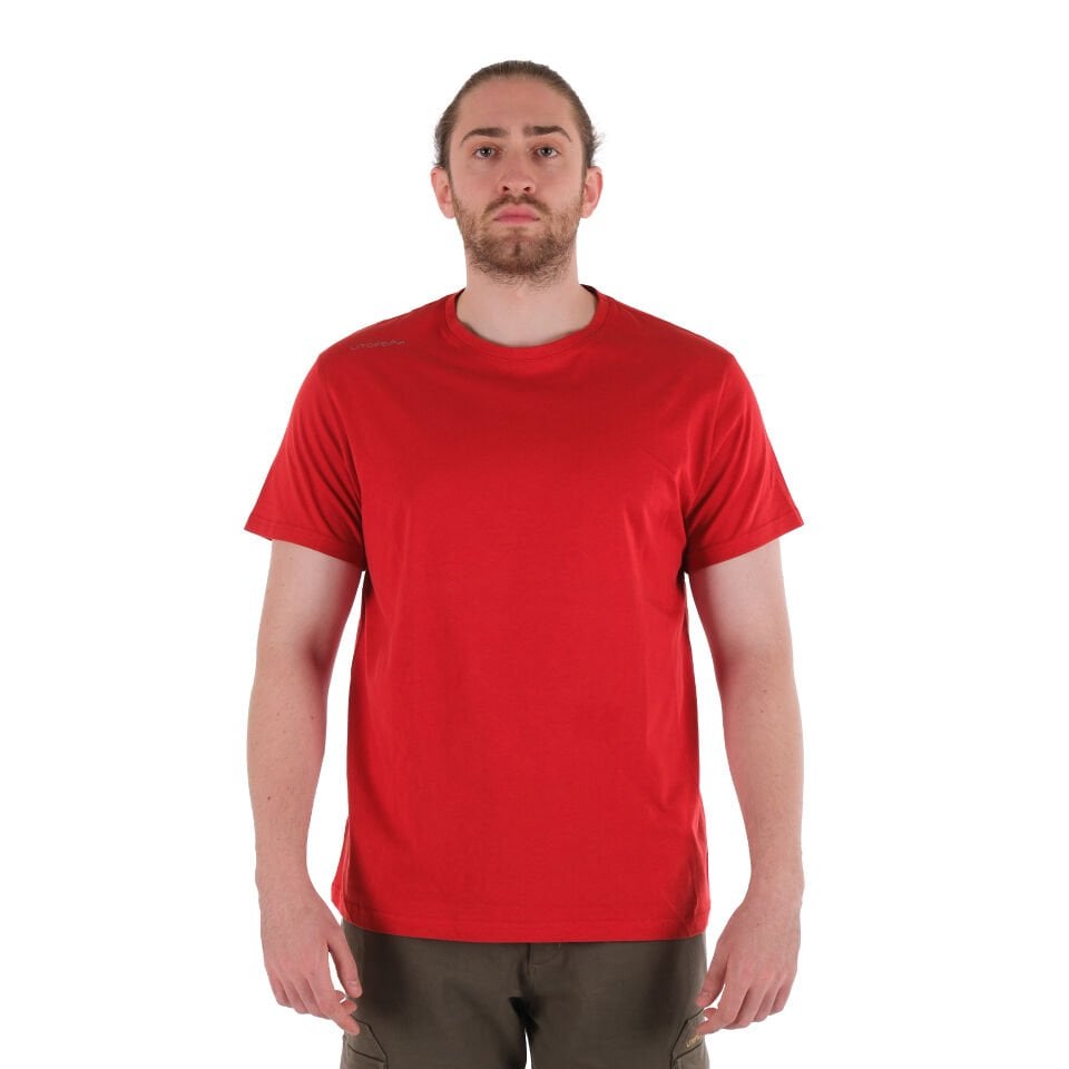 Utopeak Basic Unisex Penye T-Shirt - Kırmızı