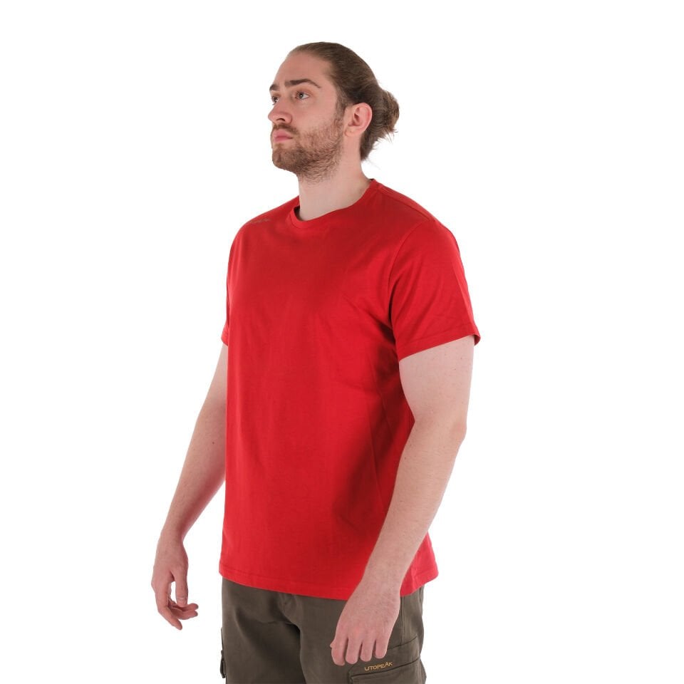 Utopeak Basic Unisex Penye T-Shirt - Kırmızı