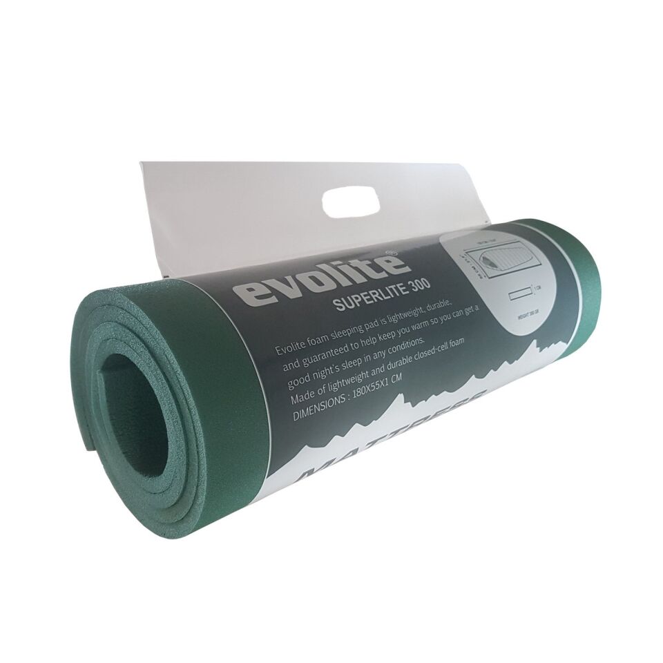 Evolite Superlite 300 Kamp Matı 10mm Yeşil Düz