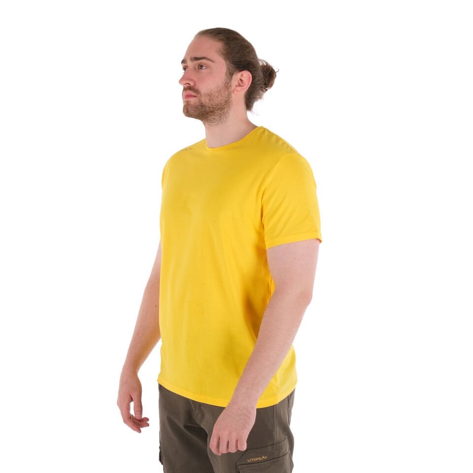 Utopeak Basic Unisex Penye T-Shirt - Sarı