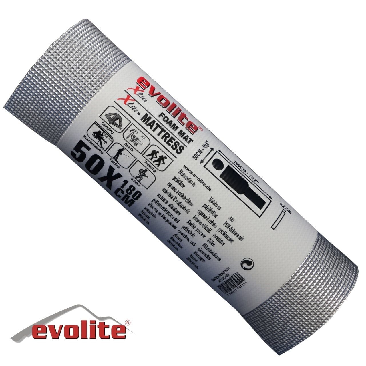 Evolite Xlite Foam Mat - Gri 8 mm