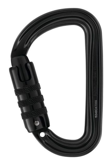 PETZL Sm D Triact Lock Alu. Karabina (Siyah)