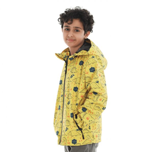 Utopeak Erkek Çocuk Su Geçirmez Ceket / Doğa-Sarı