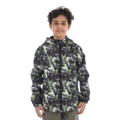 Utopeak Erkek Çocuk Su Geçirmez Ceket  Siyah-Yeşil