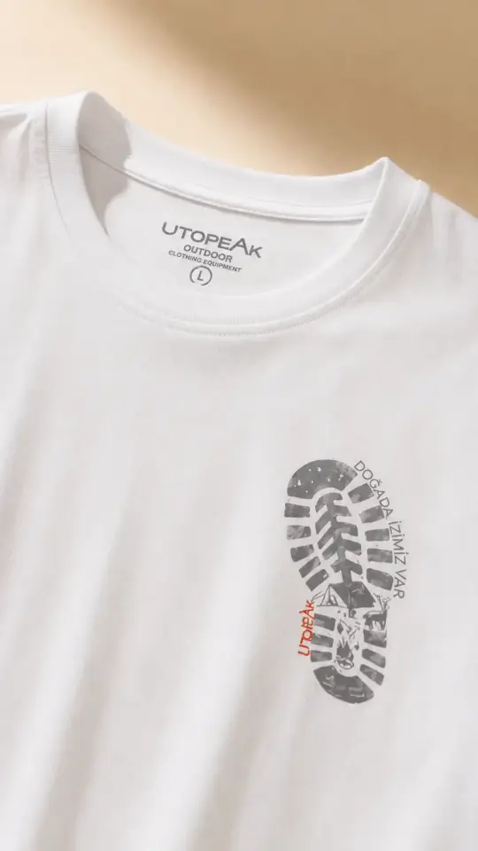 Utopeak Ayak izi T-shirt