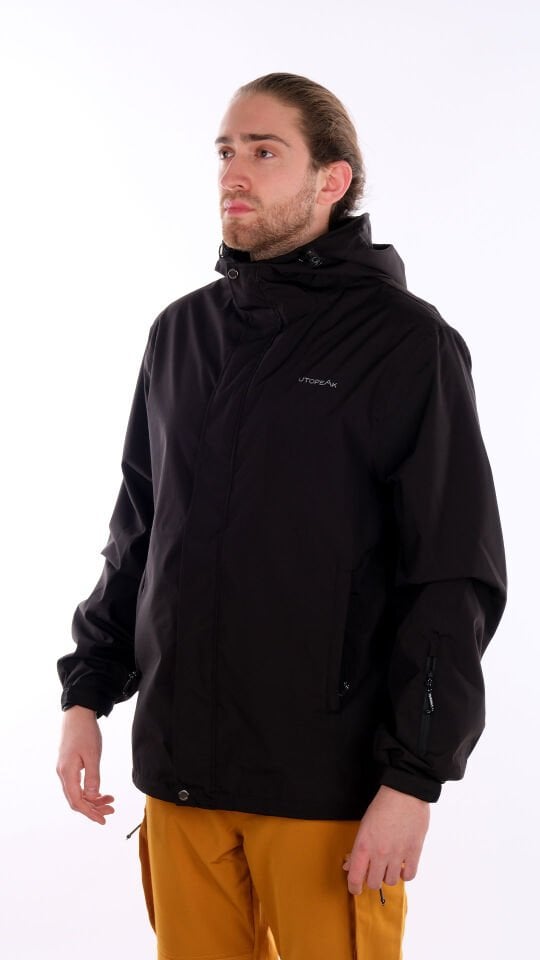 Utopeak PRO Su Geçirmez Siyah Erkek Ceket