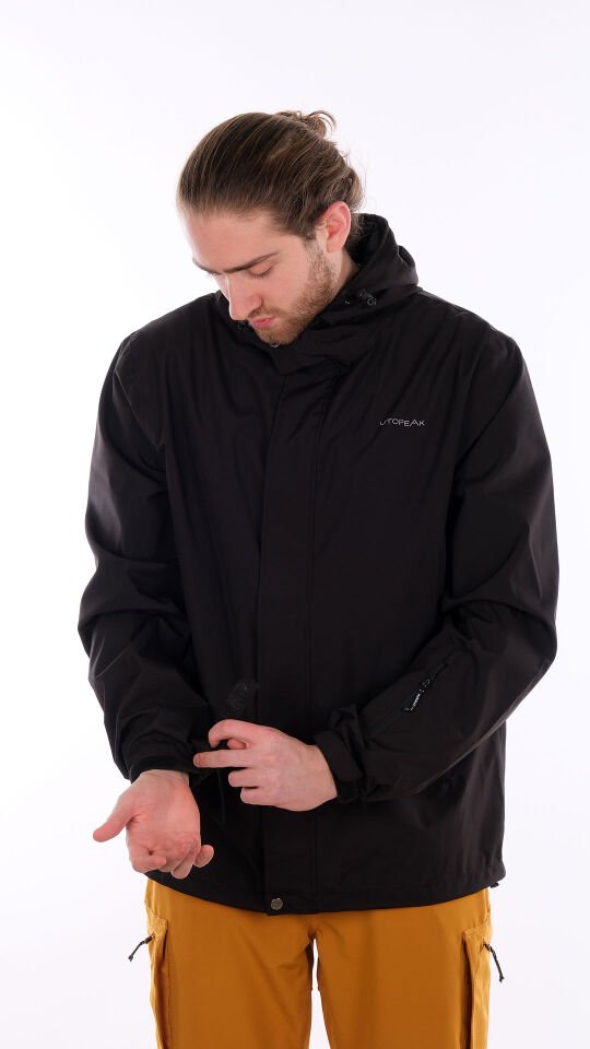 Utopeak PRO Su Geçirmez Siyah Erkek Ceket