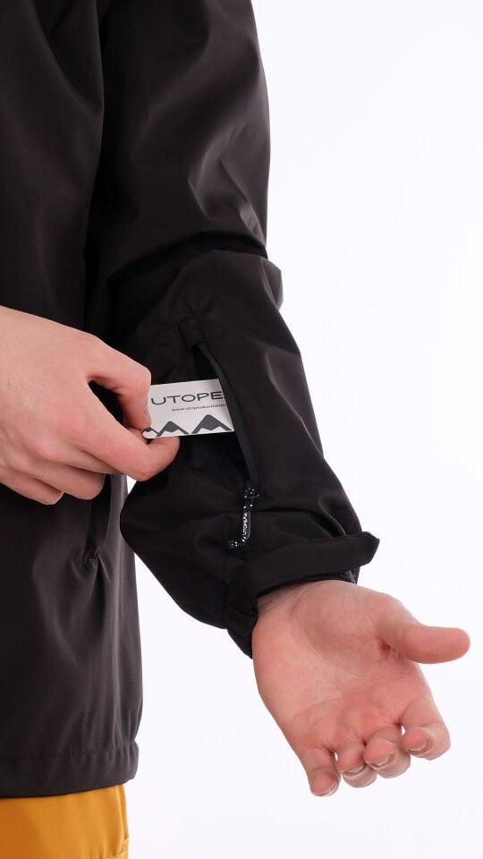 Utopeak PRO Su Geçirmez Siyah Erkek Ceket