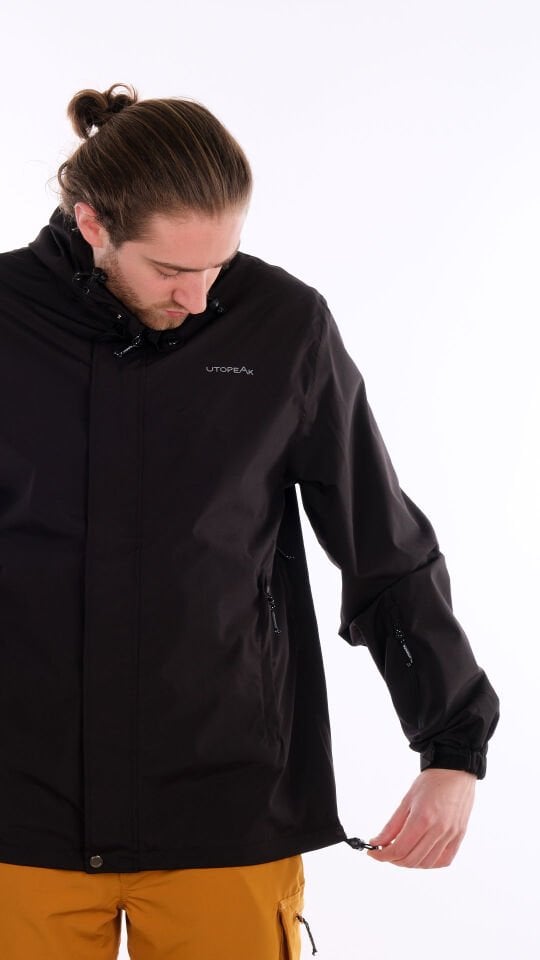Utopeak PRO Su Geçirmez Siyah Erkek Ceket