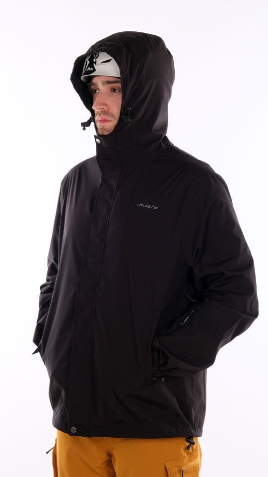 Utopeak PRO Su Geçirmez Siyah Erkek Ceket