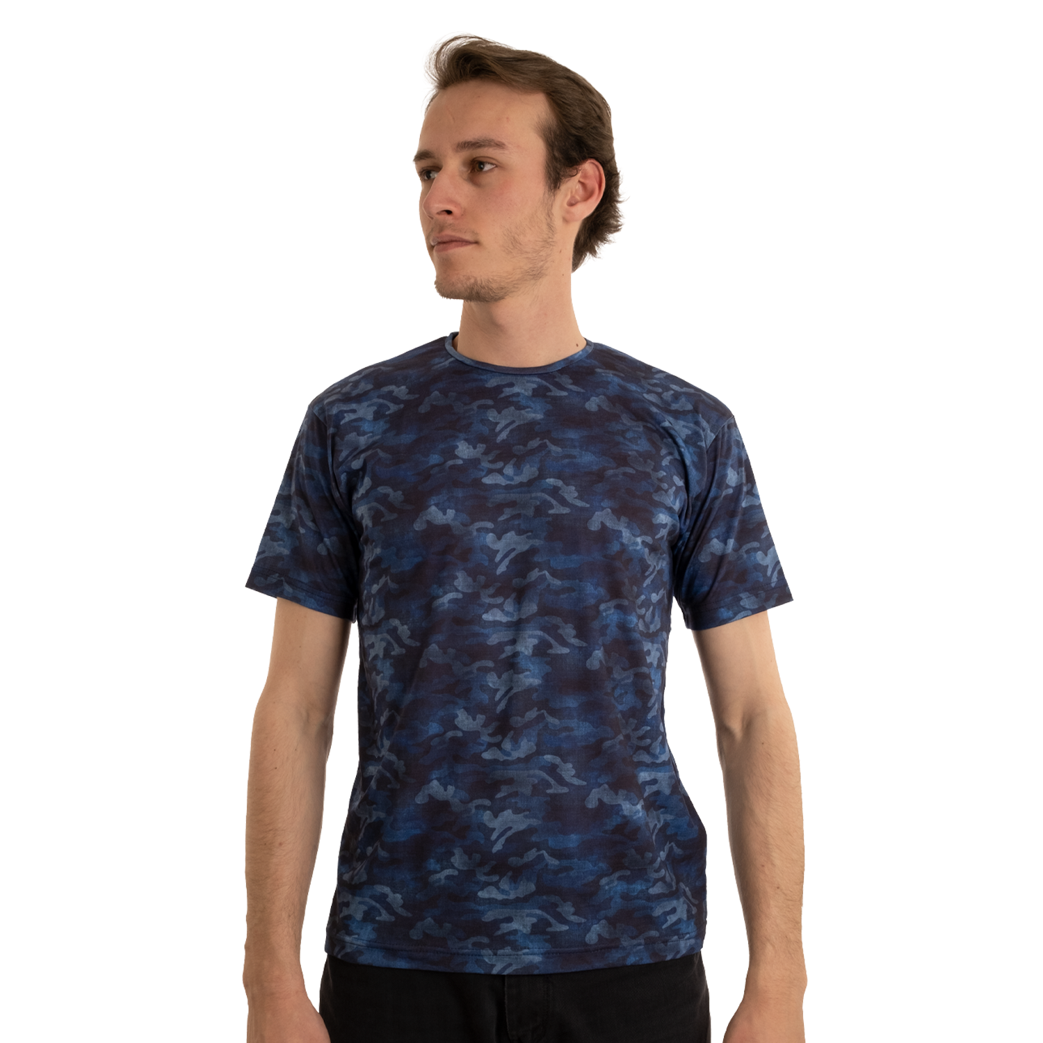 Utopeak Kamuflaj  Erkek T-shirt / Lacivert