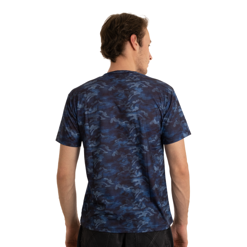 Utopeak Kamuflaj  Erkek T-shirt / Lacivert