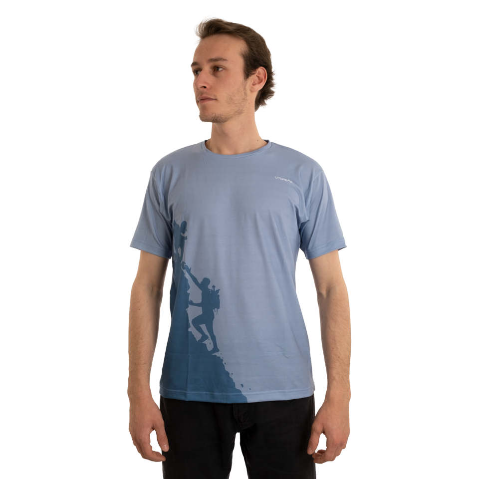 Utopeak Mavi Dağcı T-shirt