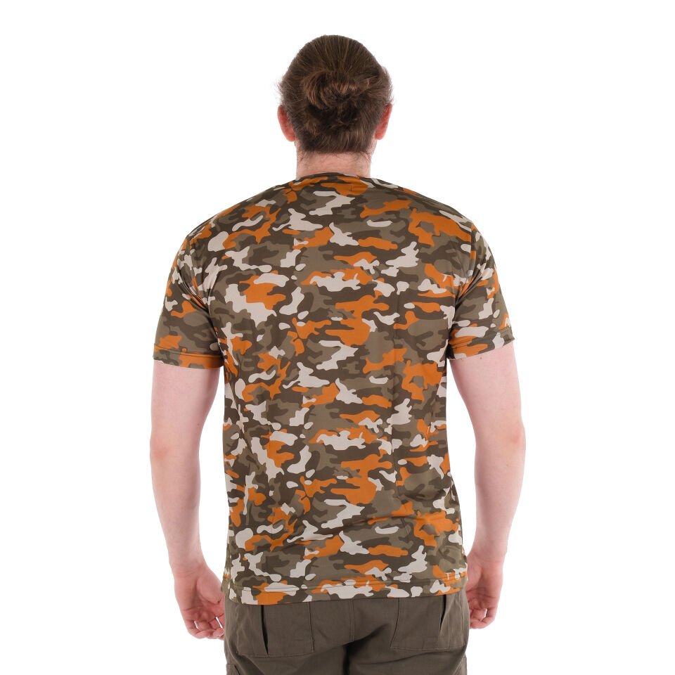 Utopeak Kamuflaj T-shirt / Yeşil-Turuncu