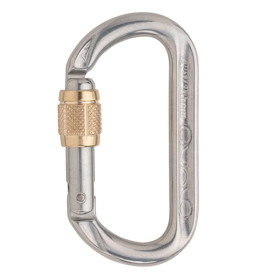 AustriAlpin Ovalo Alloy Screwlock Gri