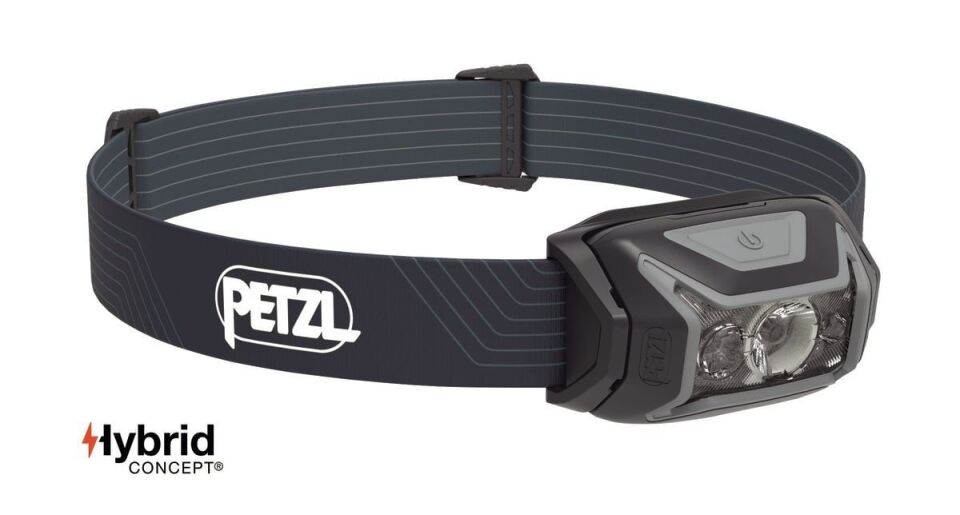 PETZL Actik Kafa Feneri (450 lümen) 2023 GRİ (A)