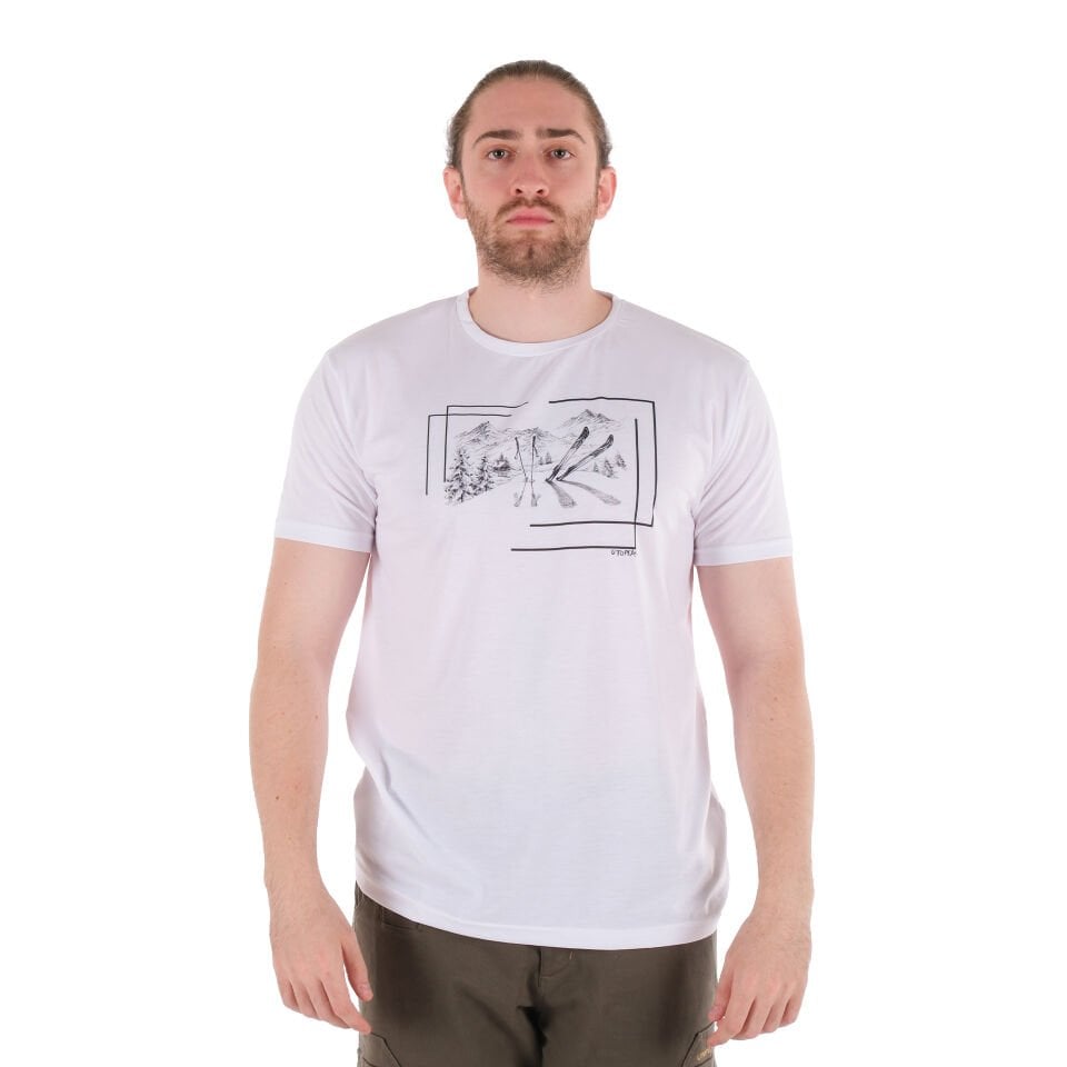 Utopeak Kayaklı T-shirt / Beyaz